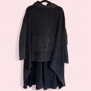 We The Free Black oversized hoodie